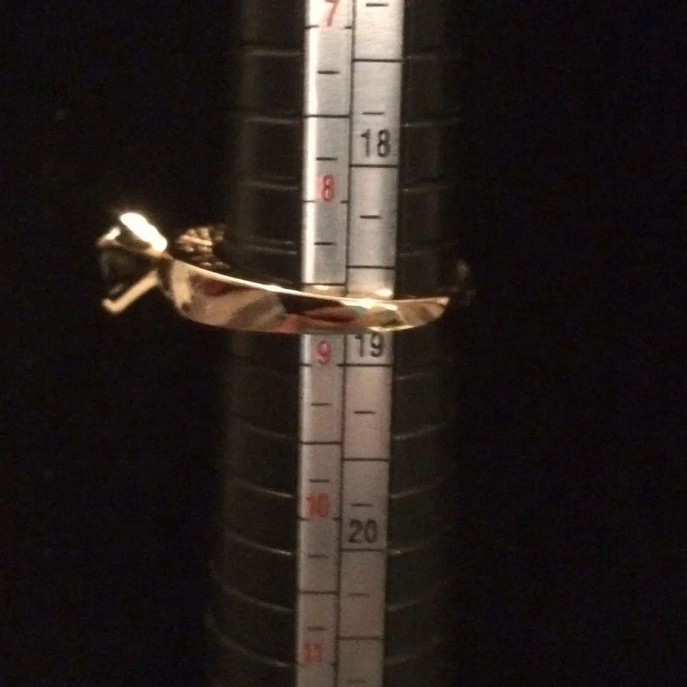 18k Gold Black Quartz Ring 💎 - Picture 4 of 4